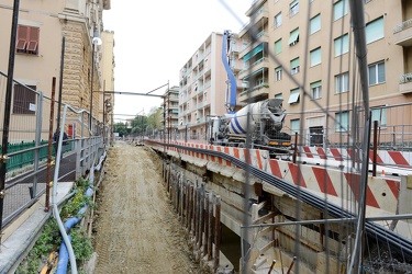 Genova, via Monte Zovetto - proseguono lavori costruzione box e 