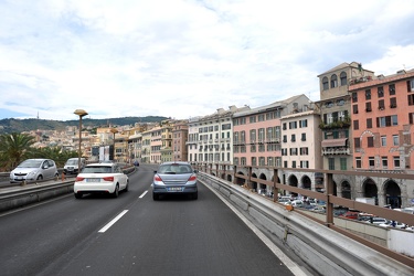 Genova - viste dalla strada sopraelevata Aldo Moro