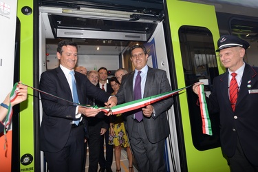 Genova - stazione Principe - presentato al binario 11 nuovo tren