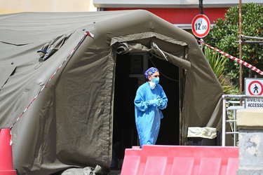 Genova - emergenza coronavirus - pronto soccorso ospedale villa 