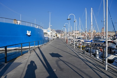 Genova, porto antico - emergenza Covod19 coronavirus