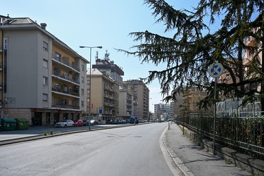 Genova, strade deserte, inizia una nuova settimana di emergenza