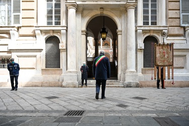 Genova, palazzo Tursi - osservato un minuto di silenzio in ricor