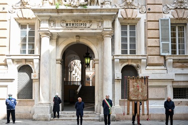 Genova, palazzo Tursi - osservato un minuto di silenzio in ricor