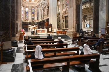 Genova, cattedrale San Lorenzo - la prima messa dopo due mesi di