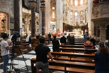 Genova, cattedrale San Lorenzo - la prima messa dopo due mesi di