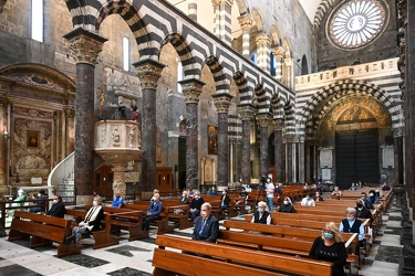 Genova, cattedrale San Lorenzo - la prima messa dopo due mesi di