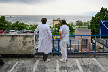 Genova Voltri, Ospedale San Carlo - situazione fase 2, lento rit