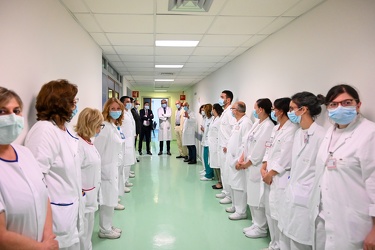 Genova, ospedale San Martino - visita di Pierpaolo Sileri, vice 