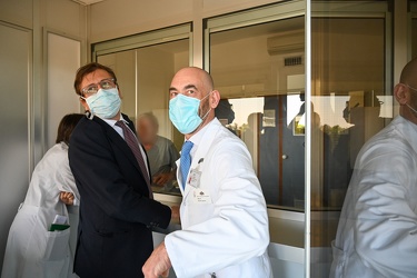 Genova, ospedale San Martino - visita di Pierpaolo Sileri, vice 