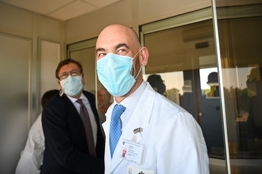 Genova, ospedale San Martino - visita di Pierpaolo Sileri, vice 