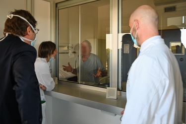 Genova, ospedale San Martino - visita di Pierpaolo Sileri, vice 