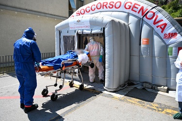 Genova, ospedale San Martino - visita di Pierpaolo Sileri, vice 