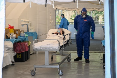 Genova, ospedale San Martino - visita di Pierpaolo Sileri, vice 