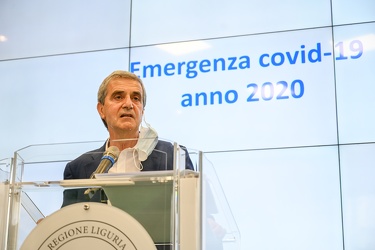 Genova, sala trasparenza regione - conferenza stampa situazione 