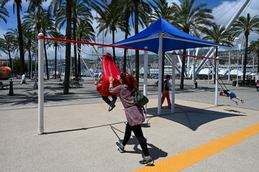 Genova, porto antico - riaperti i giochi per bambini