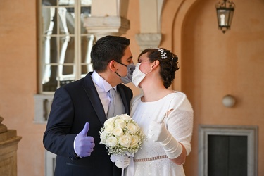 Genova, palazzo Tursi - il primo matrimonio con pubblico dopo il