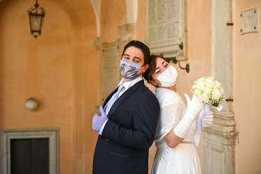 Genova, palazzo Tursi - il primo matrimonio con pubblico dopo il