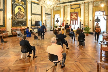 Genova, palazzo Tursi - il primo matrimonio con pubblico dopo il