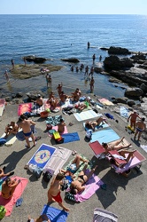 Genova, domenica di agosto sulle spiagge