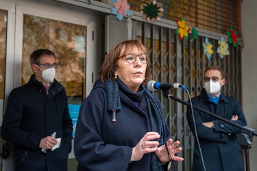 Genova, plesso scolastico Teglia - assemblea in cortile su probl