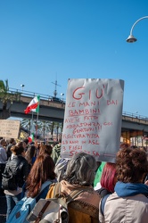 Genova, piazza Caricamento - manifestazione no vax no green pass