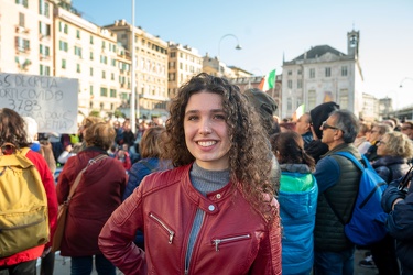 Genova, piazza Caricamento - manifestazione no vax no green pass