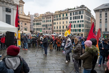 Genova, manifestazione No Vax No Gren Pass