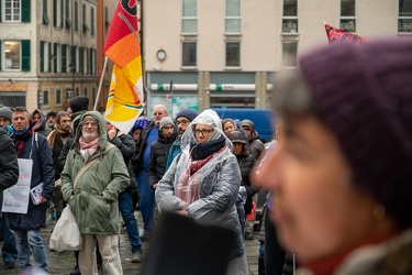 Genova, manifestazione No Vax No Gren Pass