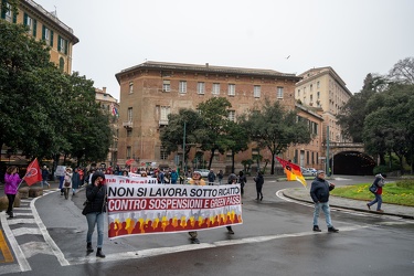 Genova, manifestazione No Vax No Gren Pass