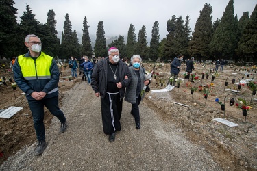 Genova, cimitero Staglieno - un anno di pandemia Covid19