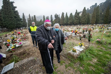 Genova, cimitero Staglieno - un anno di pandemia Covid19