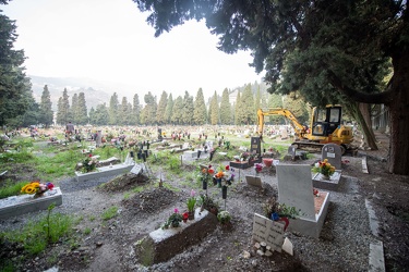 Genova, cimitero Staglieno - un anno di pandemia Covid19