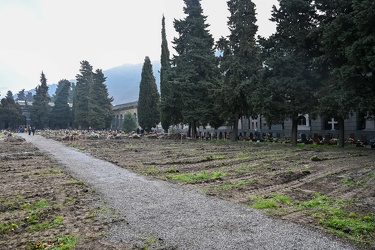 Genova, cimitero Staglieno - un anno di pandemia Covid19