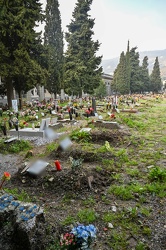 Genova, cimitero Staglieno - un anno di pandemia Covid19