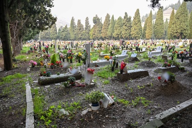 Genova, cimitero Staglieno - un anno di pandemia Covid19