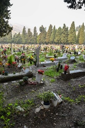 Genova, cimitero Staglieno - un anno di pandemia Covid19