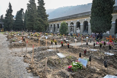 Genova, cimitero Staglieno - un anno di pandemia Covid19