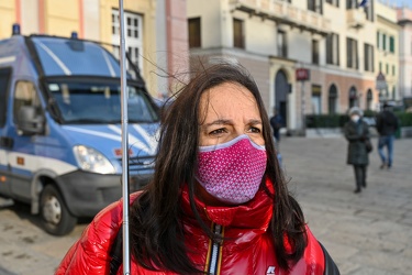 Genova, piazza De Ferrari - manifestazione studenti contro didat