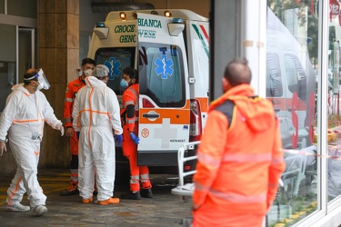 Genova - la situazione negli ospedali seconda ondata covid