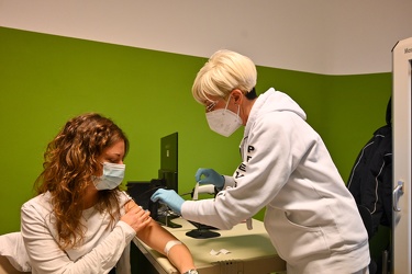 Genova, ospedale San Martino, padiglione 3 - vaccinazioni Covid
