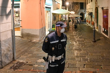 Genova, centro storico - primo weekend coprifuoco seconda ondata