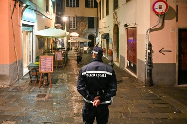 Genova, centro storico - primo weekend coprifuoco seconda ondata