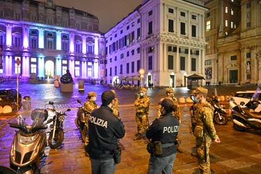 Genova, centro storico - primo weekend coprifuoco seconda ondata