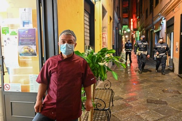 Genova, centro storico - primo weekend coprifuoco seconda ondata