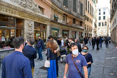 Genova, centro storico - aperture zona gialla