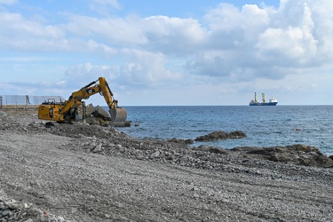 Genova, bagni San Nazaro in Corso Italia - preparazione apertura