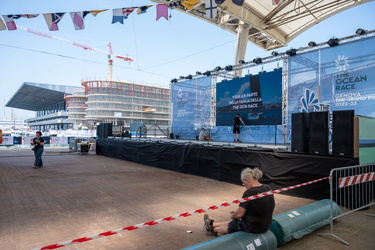 Genova, zona waterfront marina - allestimento villaggio ocean ra