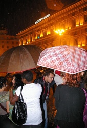Genova - notte bianca funestata dalla pioggia