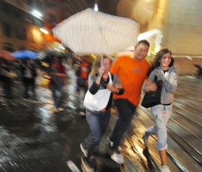 Genova - notte bianca funestata dalla pioggia